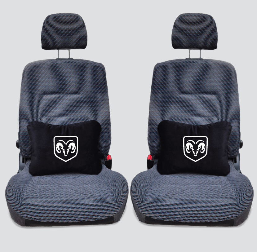 Χειροποίητα μαξιλάρια οσφυϊκής μοίρας DODGE - μαύρο σουέτ