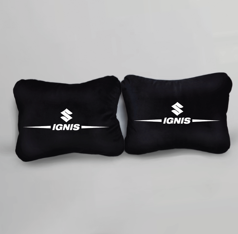 Χειροποίητα μαξιλάρια οσφυϊκής μοίρας SUZUKI IGNIS - μαύρο σουέτ