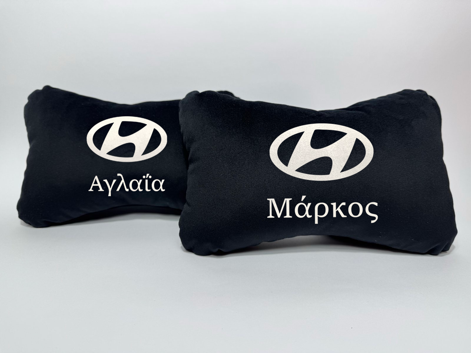 Χειροποίητα μαξιλάρια κεφαλιού HYUNDAI MODEL 1 - μαύρο σουέτ