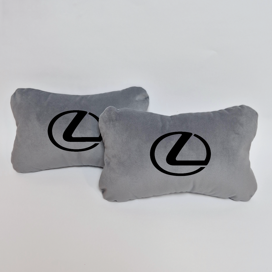 Χειροποίητα μαξιλάρια κεφαλιού LEXUS - γκρι σουέτ