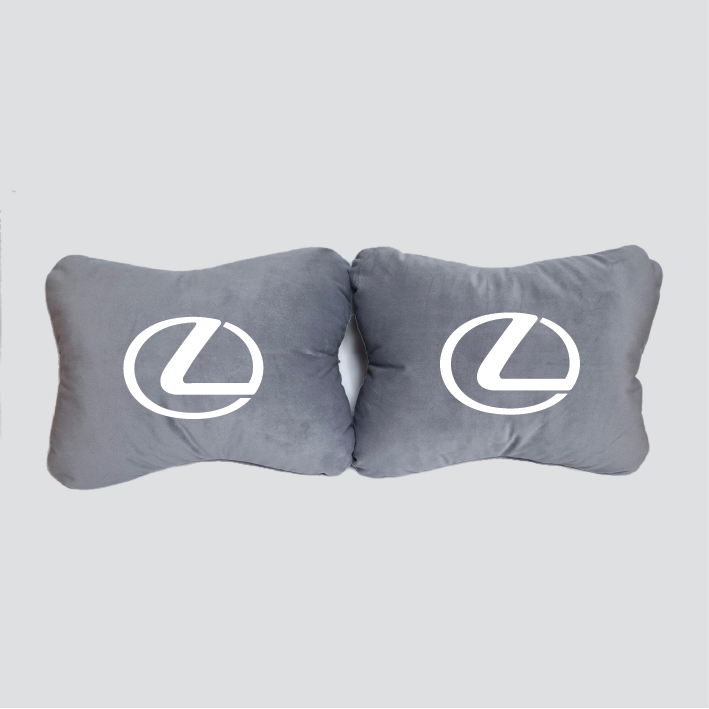 Χειροποίητα μαξιλάρια οσφυϊκής μοίρας LEXUS - γκρι σουέτ