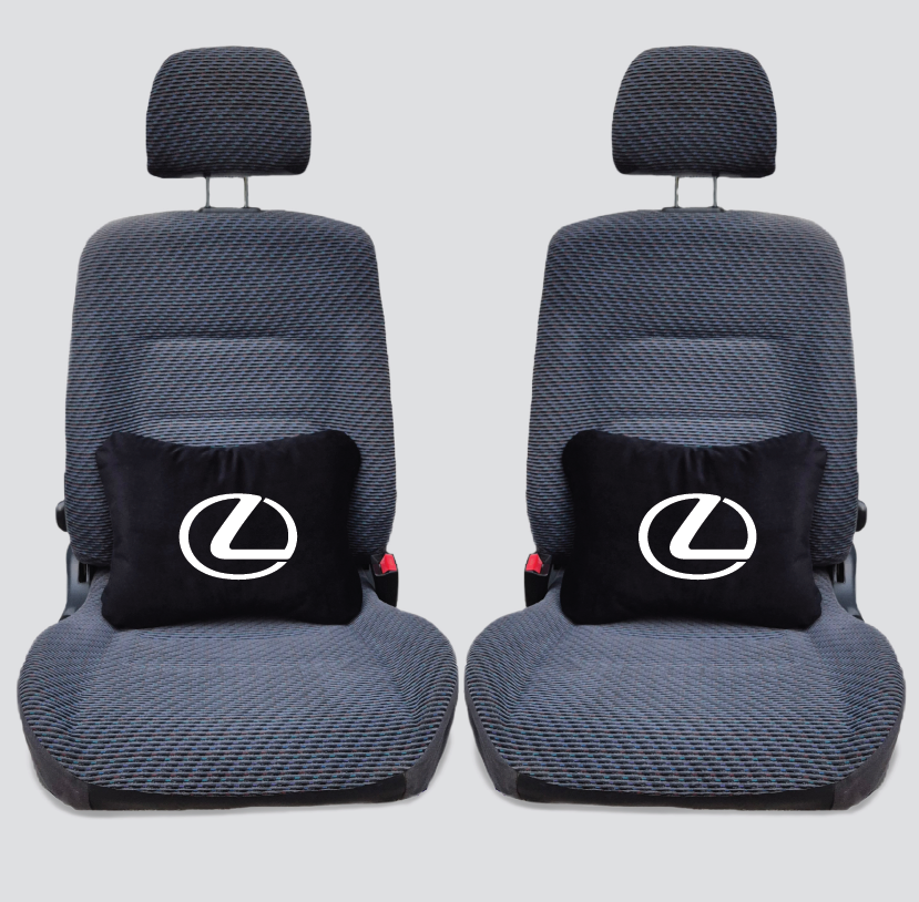 Χειροποίητα μαξιλάρια οσφυϊκής μοίρας LEXUS - μαύρο σουέτ