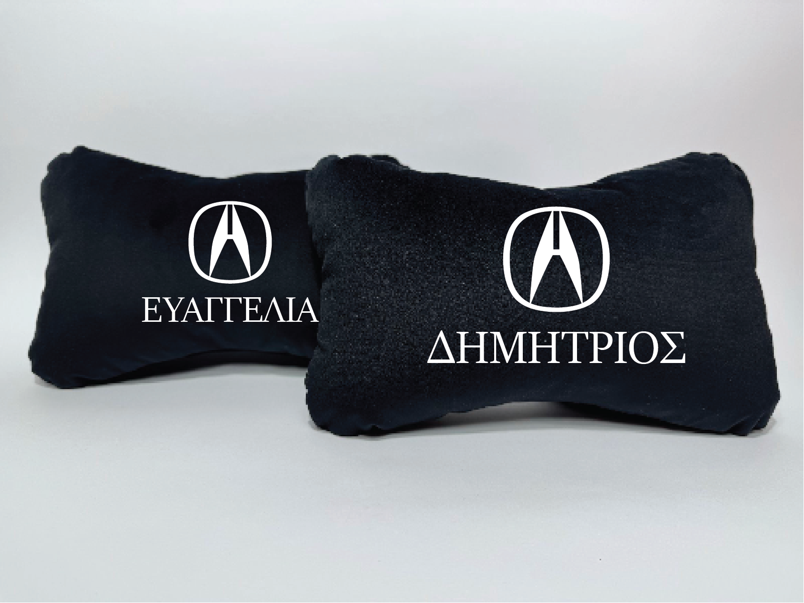 Χειροποίητα μαξιλάρια κεφαλιού ACURA - μαύρο σουέτ