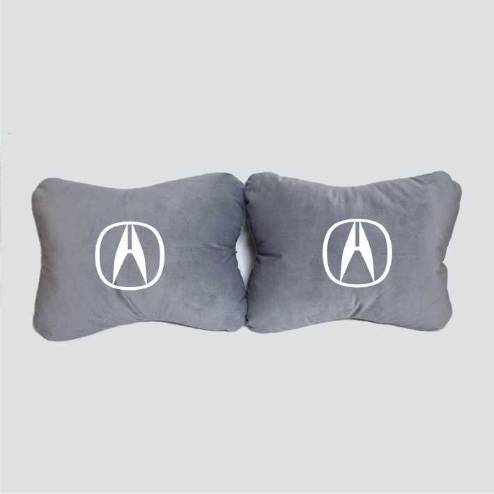 Χειροποίητα μαξιλάρια οσφυϊκής μοίρας ACURA - γκρι σουέτ