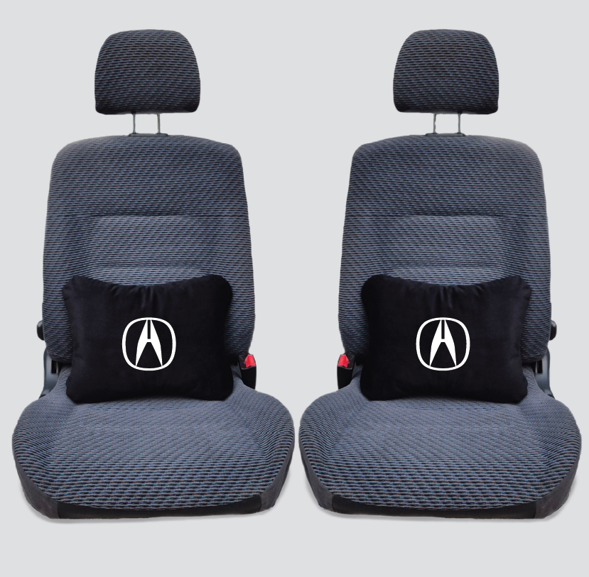 Χειροποίητα μαξιλάρια οσφυϊκής μοίρας ACURA - μαύρο σουέτ