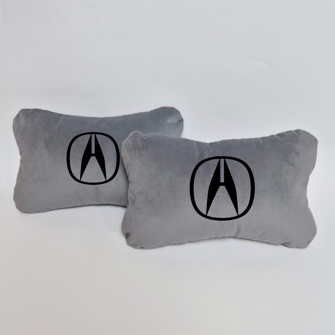 Χειροποίητα μαξιλάρια κεφαλιού ACURA - γκρι σουέτ