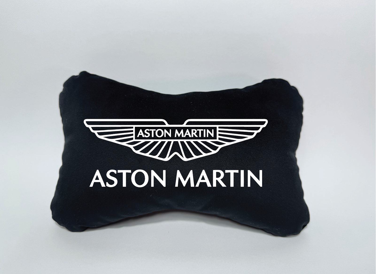 Χειροποίητα μαξιλάρια κεφαλιού ASTON MARTIN - μαύρο σουέτ