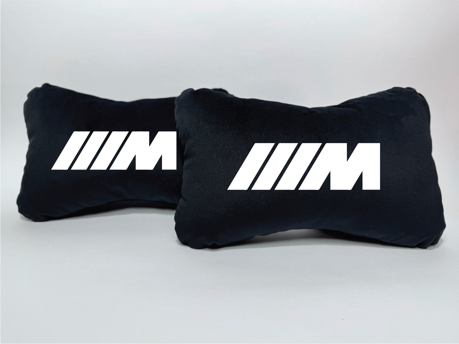Χειροποίητα μαξιλάρια κεφαλιού BMW M - μαύρο σουέτ