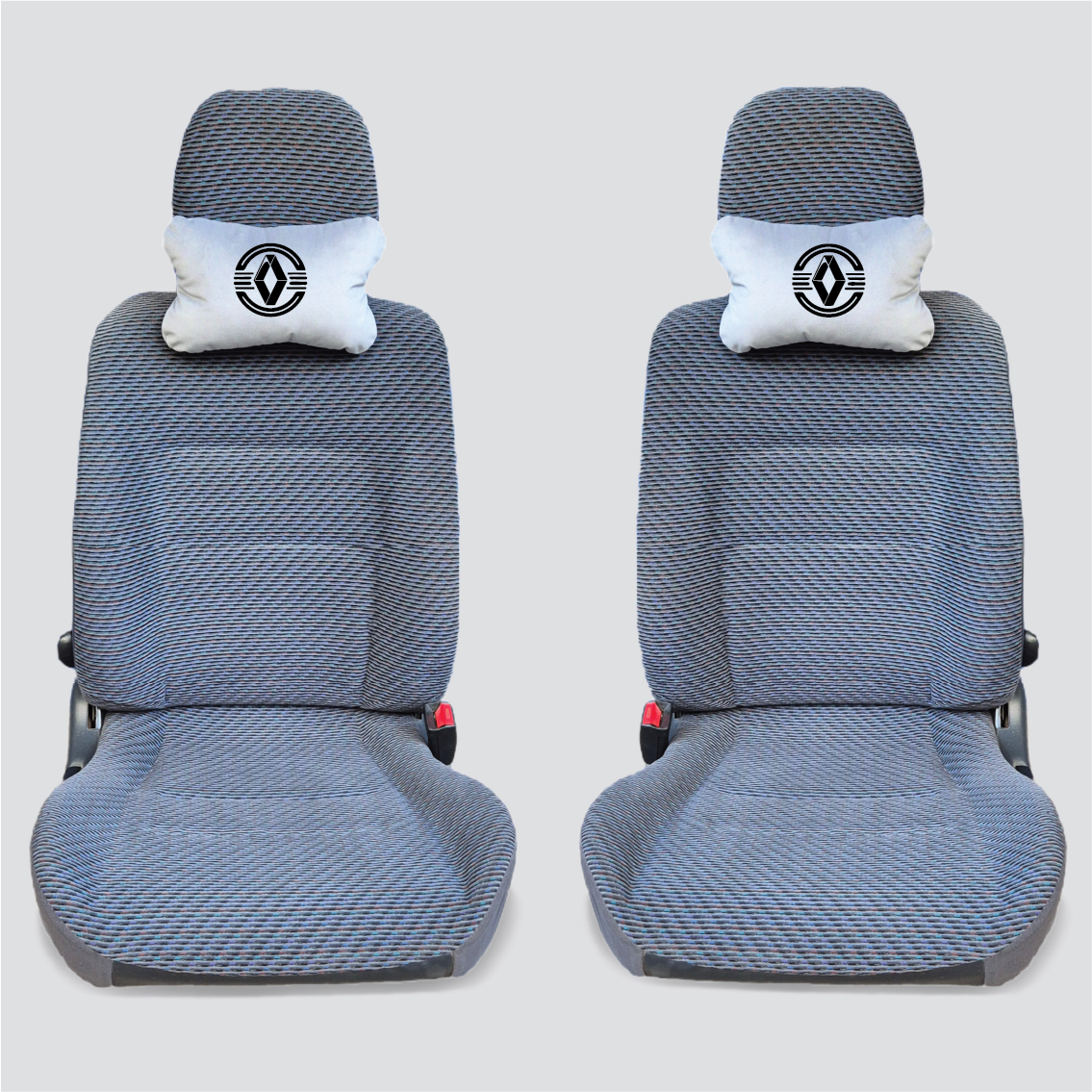 Χειροποίητα μαξιλάρια κεφαλιού RENAULT MODEL 1 - γκρι σουέτ