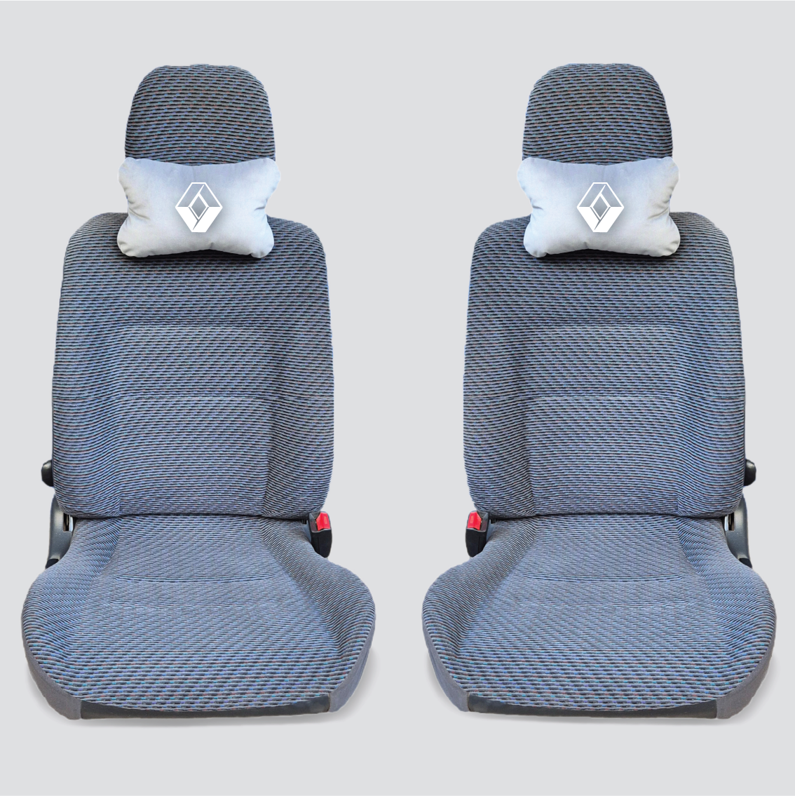 Χειροποίητα μαξιλάρια κεφαλιού RENAULT MODEL 2 - γκρι σουέτ