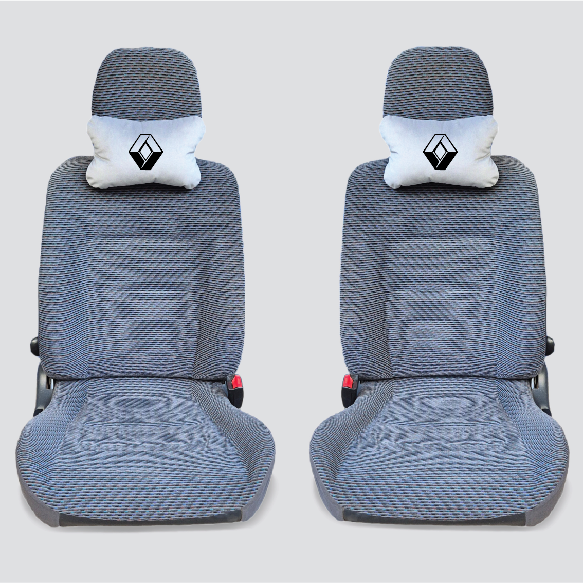 Χειροποίητα μαξιλάρια κεφαλιού RENAULT MODEL 2 - γκρι σουέτ