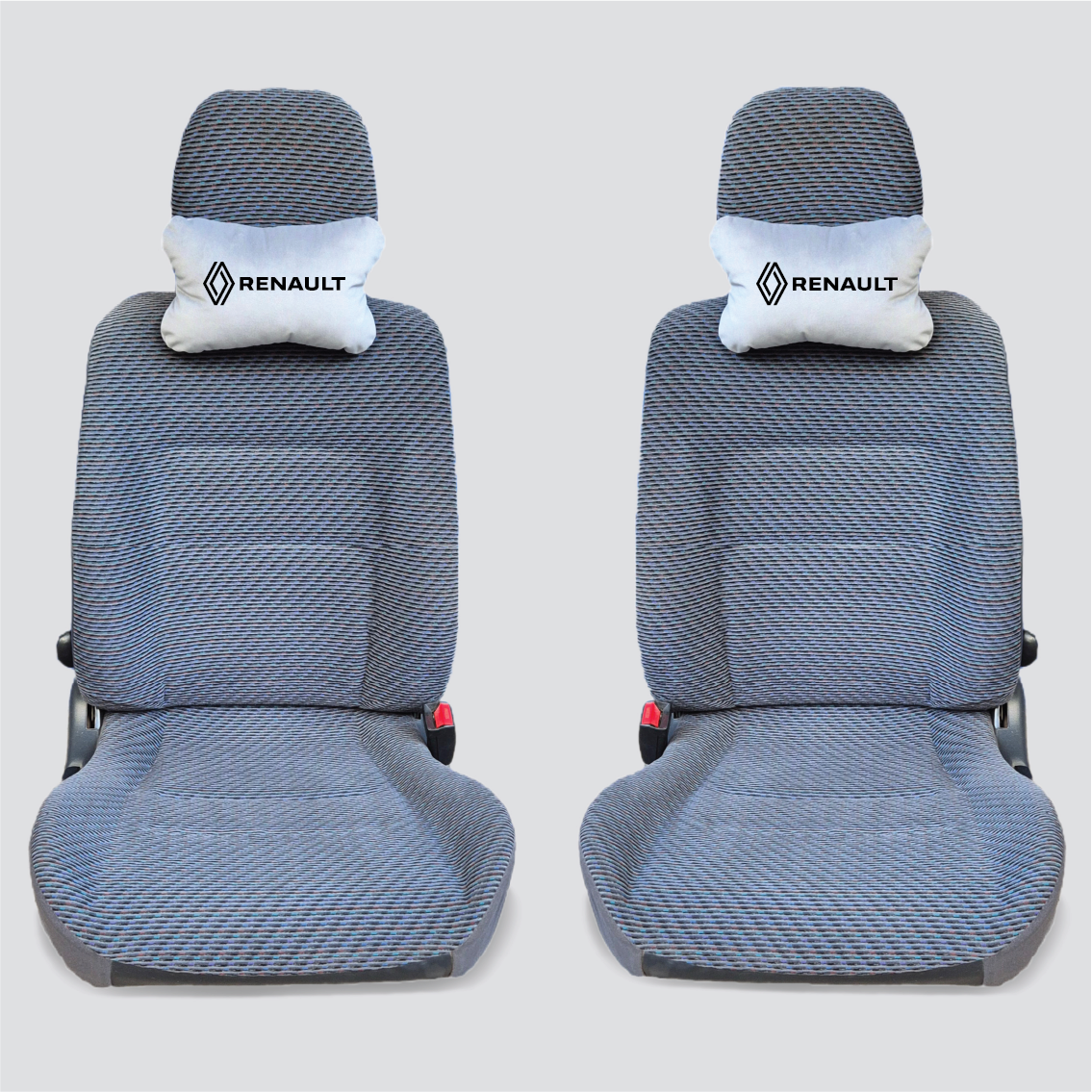 Χειροποίητα μαξιλάρια κεφαλιού RENAULT MODEL 3 - γκρι σουέτ