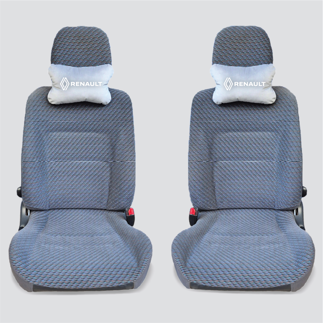 Χειροποίητα μαξιλάρια κεφαλιού RENAULT MODEL 3 - γκρι σουέτ