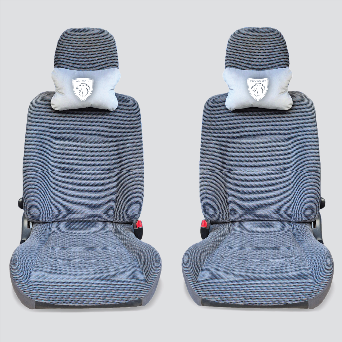 Χειροποίητα μαξιλάρια κεφαλιού PEUGEOT MODEL 2 - γκρι σουέτ