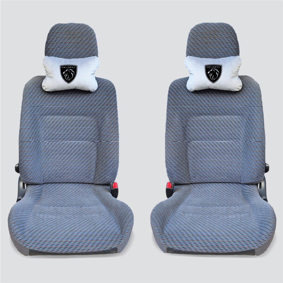 Χειροποίητα μαξιλάρια κεφαλιού PEUGEOT MODEL 2 - γκρι σουέτ