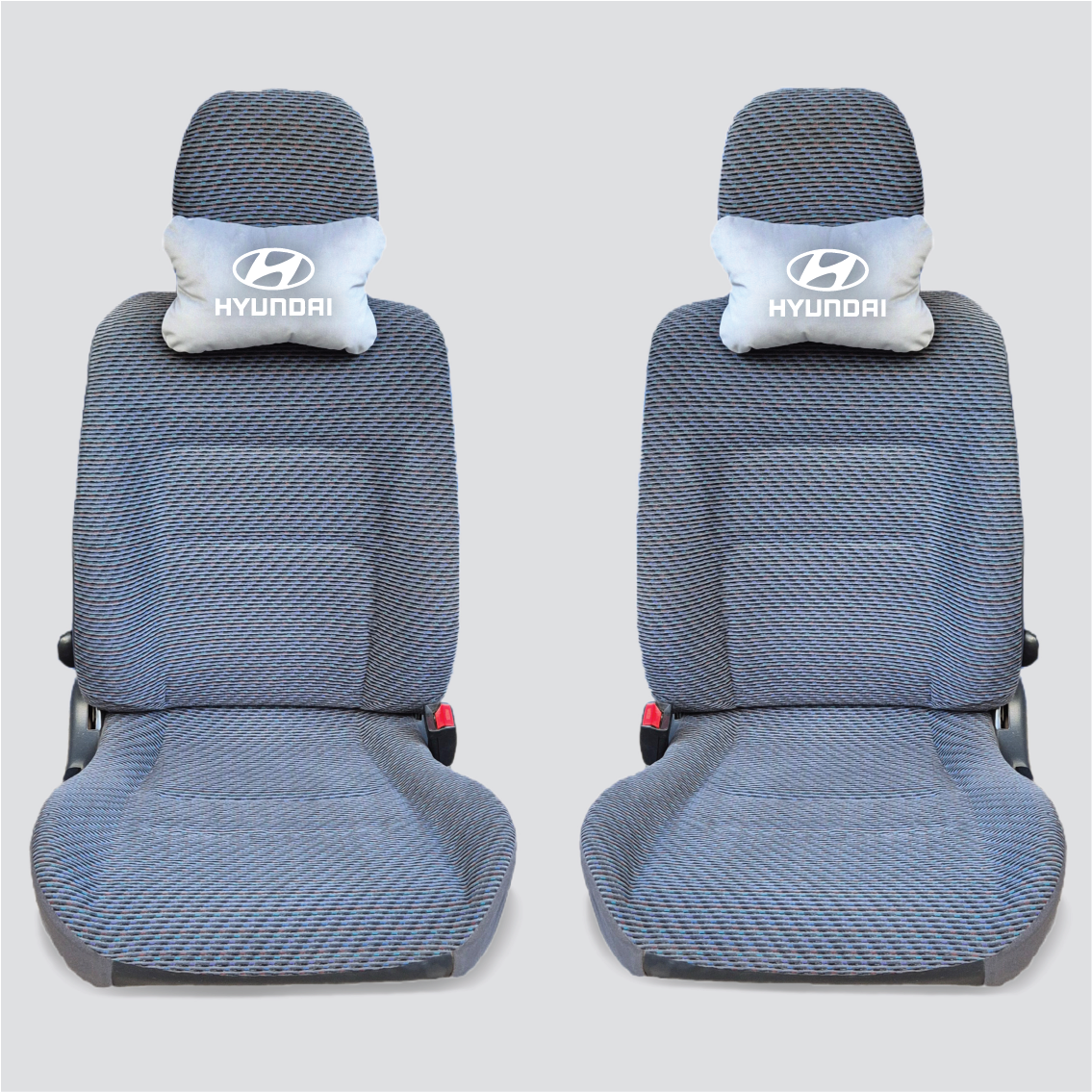 Χειροποίητα μαξιλάρια κεφαλιού HYUNDAI MODEL 2 - γκρι σουέτ