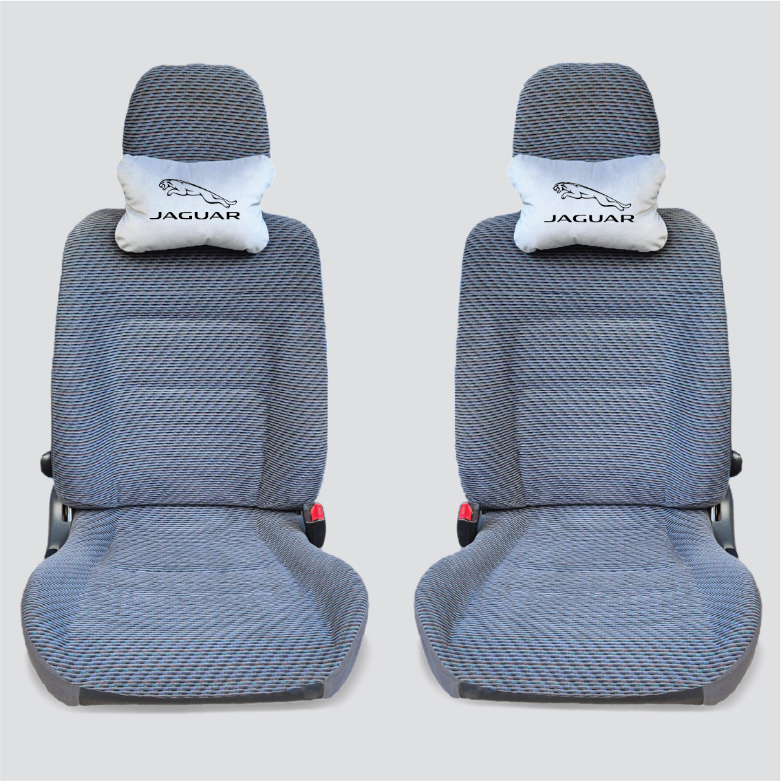 Χειροποίητα μαξιλάρια κεφαλιού JAGUAR - γκρι σουέτ