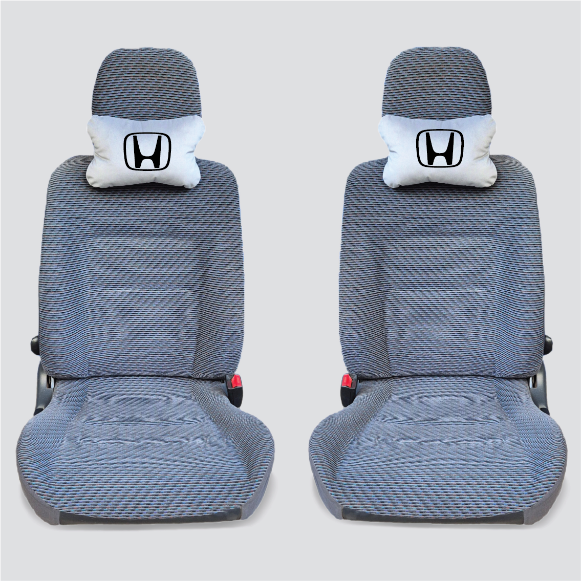 Χειροποίητα μαξιλάρια κεφαλιού HONDA MODEL 1 - γκρι σουέτ