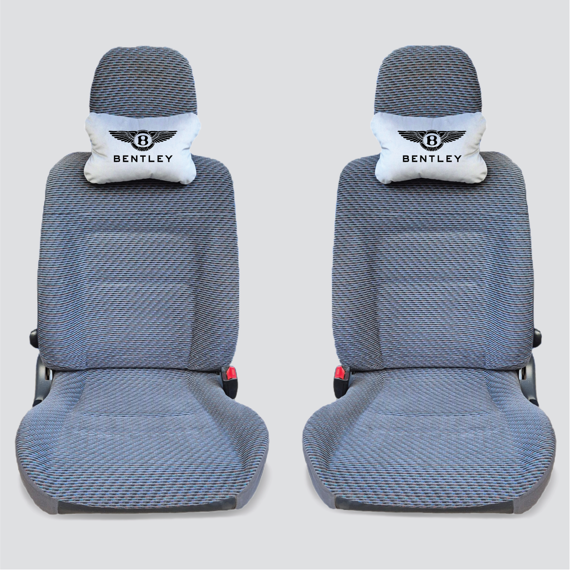Χειροποίητα μαξιλάρια κεφαλιού BENTLEY - γκρι σουέτ