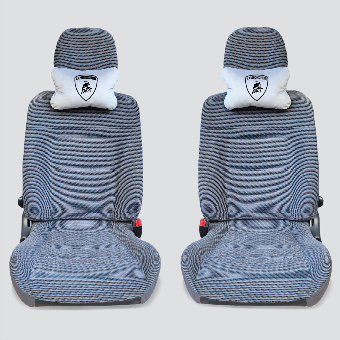 Χειροποίητα μαξιλάρια κεφαλιού LAMBORGHINI - γκρι σουέτ