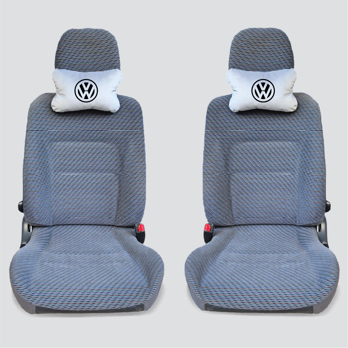 Χειροποίητα μαξιλάρια κεφαλιού VOLKSWAGEN MODEL 2 - γκρι σουέτ