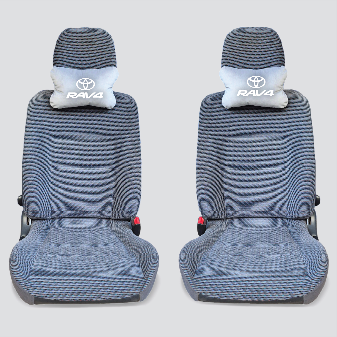 Χειροποίητα μαξιλάρια κεφαλιού TOYOTA RAV4 - γκρι σουέτ