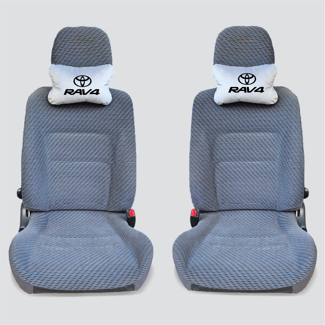 Χειροποίητα μαξιλάρια κεφαλιού TOYOTA RAV4 - γκρι σουέτ