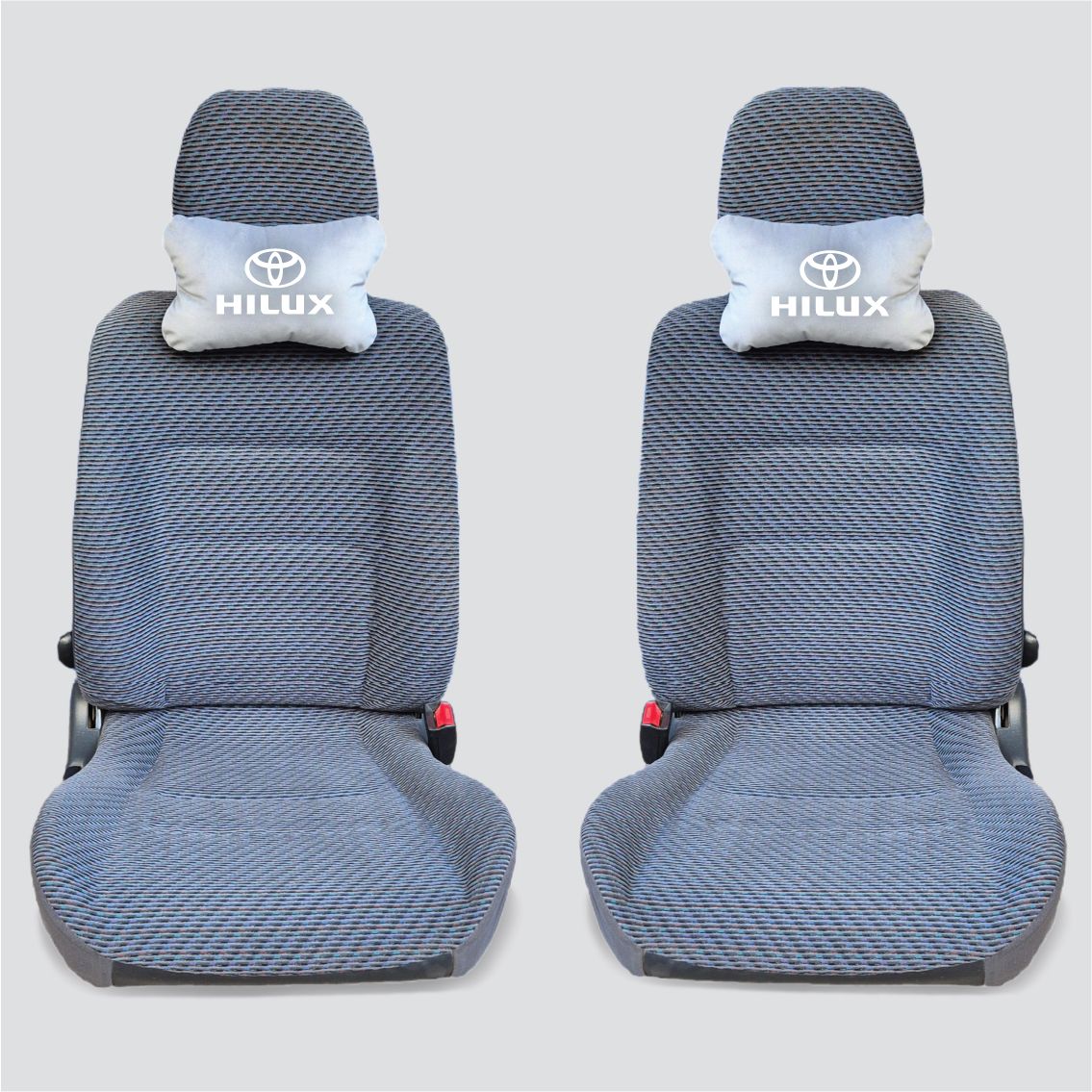 Χειροποίητα μαξιλάρια κεφαλιού TOYOTA HILUX - γκρι σουέτ