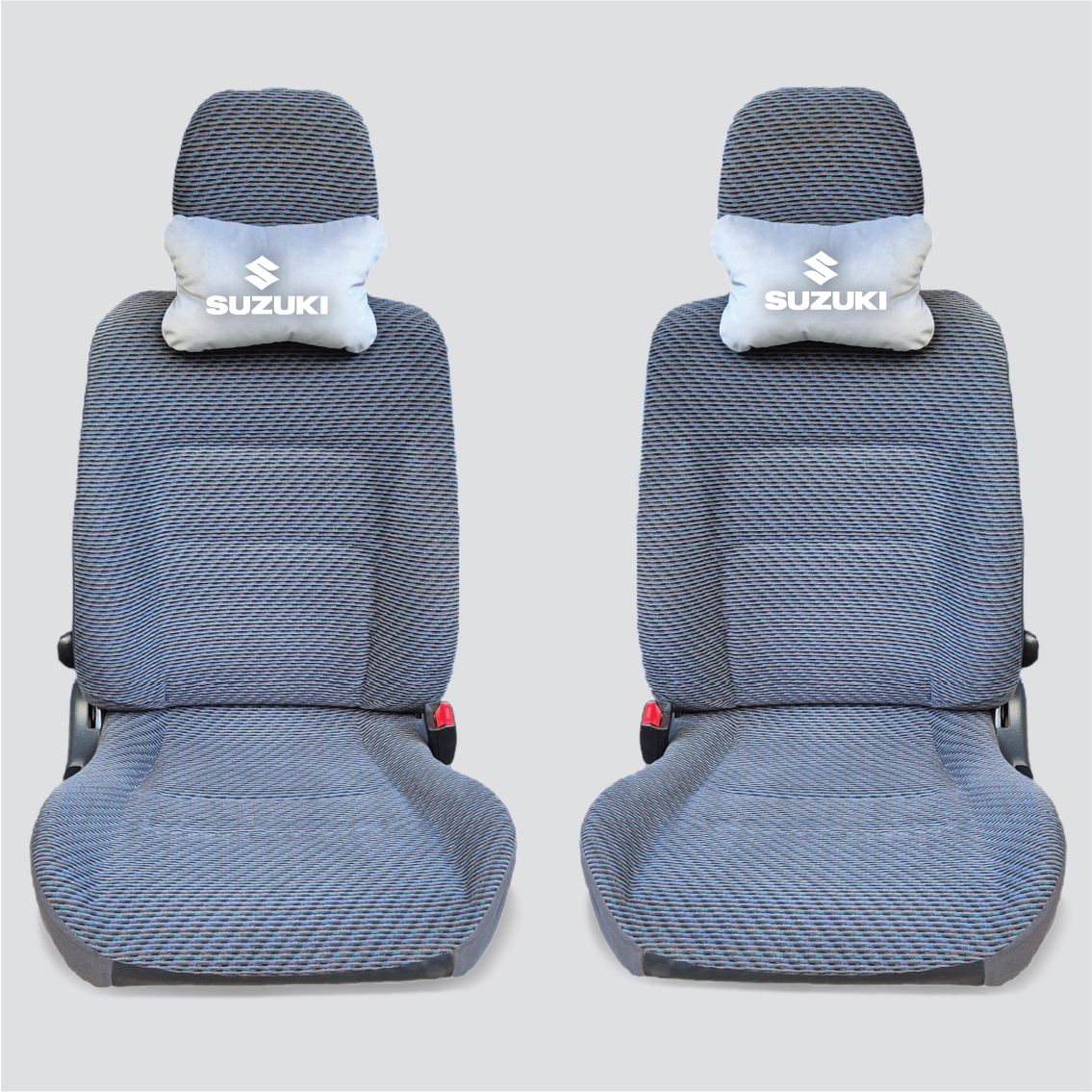 Χειροποίητα μαξιλάρια κεφαλιού SUZUKI MODEL 2 - γκρι σουέτ