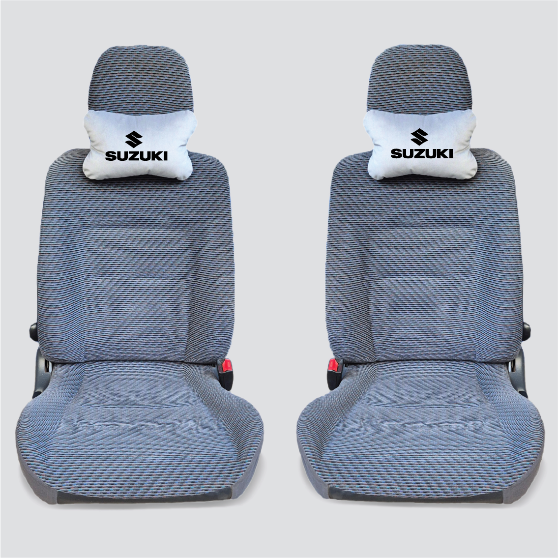 Χειροποίητα μαξιλάρια κεφαλιού SUZUKI MODEL 2 - γκρι σουέτ