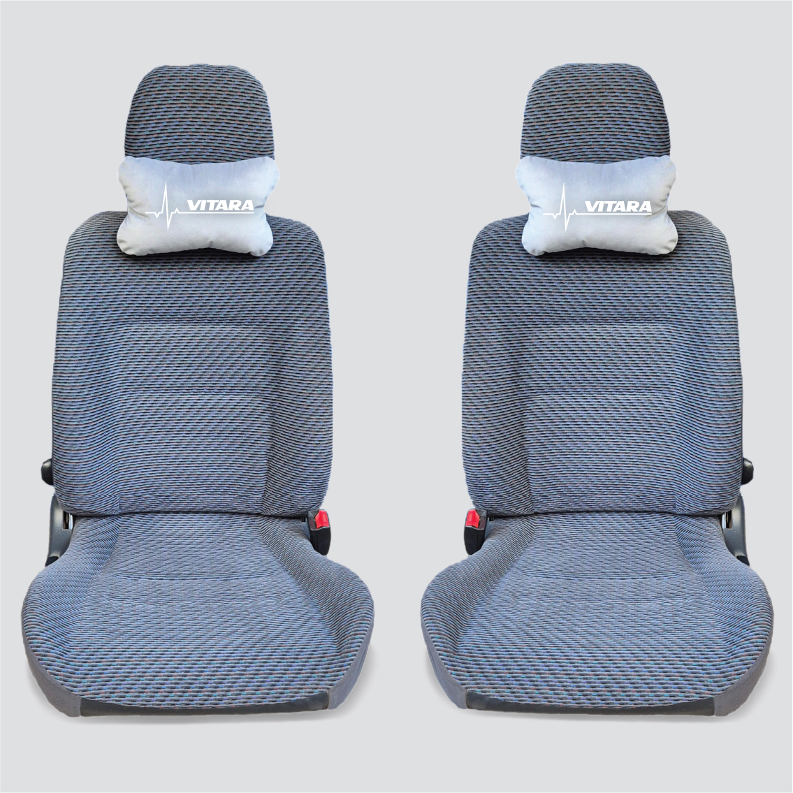 Χειροποίητα μαξιλάρια κεφαλιού SUZUKI VITARA MODEL 1 - γκρι σουέτ