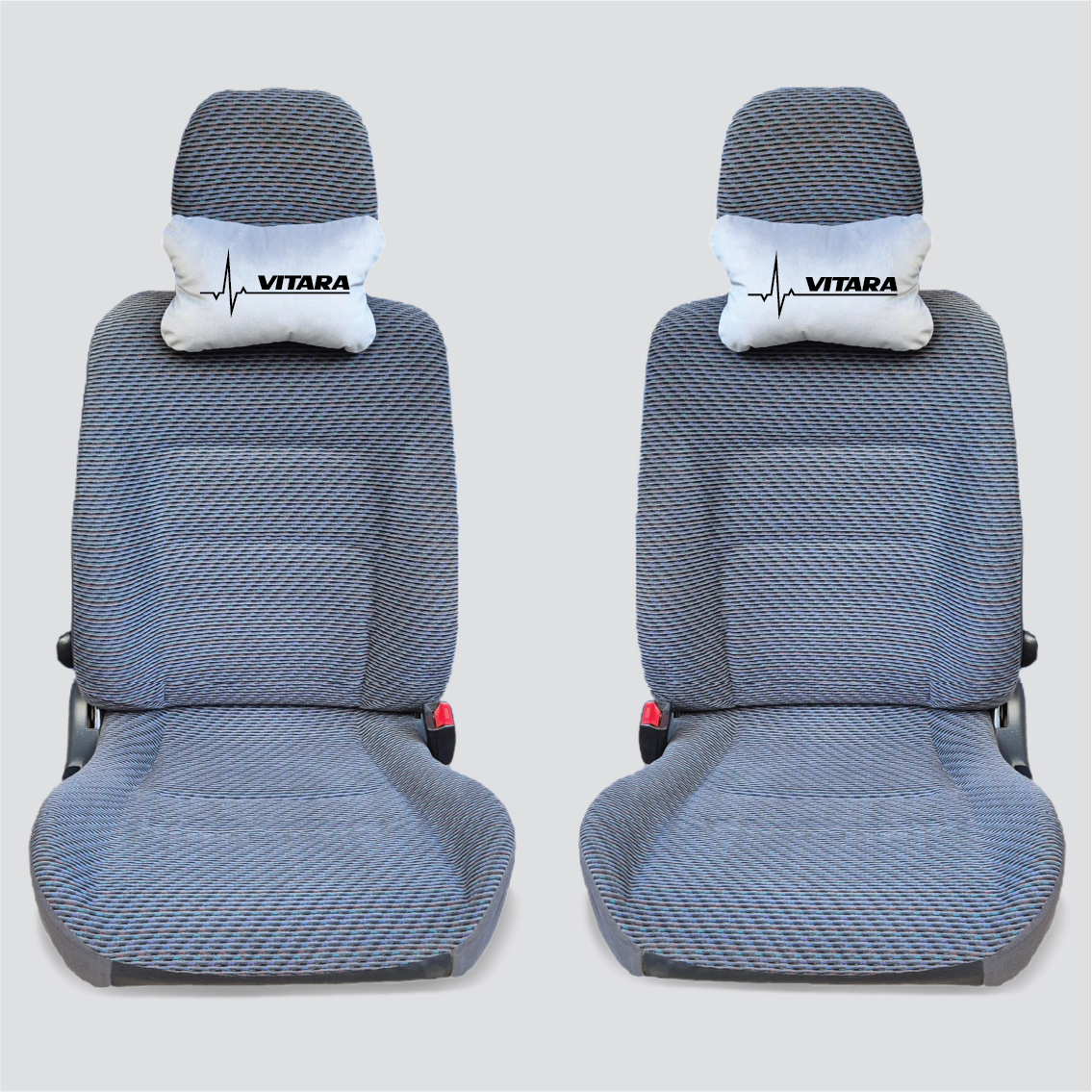 Χειροποίητα μαξιλάρια κεφαλιού SUZUKI VITARA MODEL 1 - γκρι σουέτ