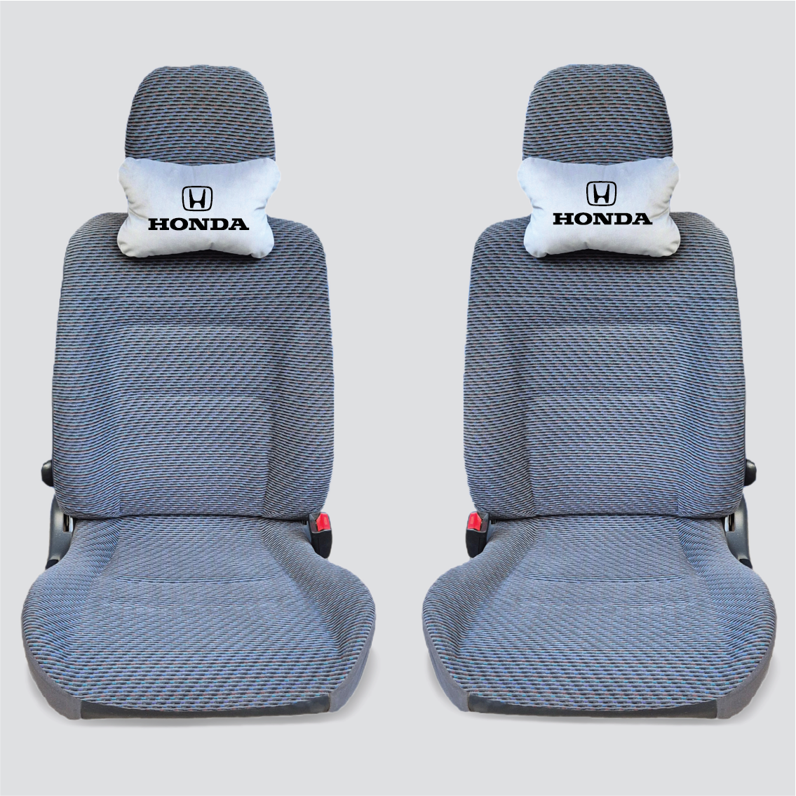Χειροποίητα μαξιλάρια κεφαλιού HONDA MODEL 2 - γκρι σουέτ