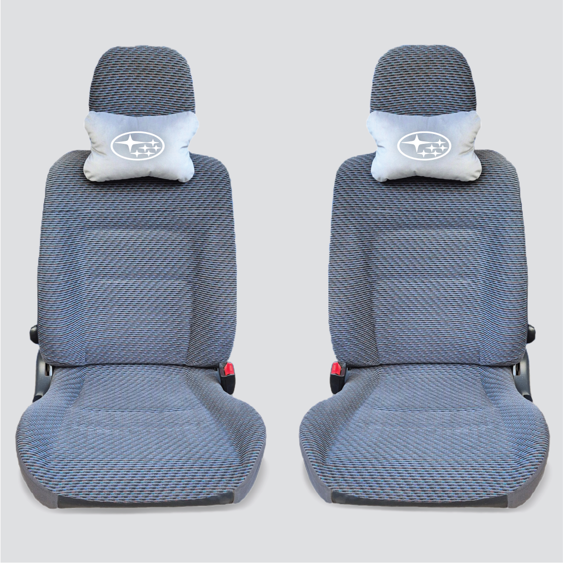 Χειροποίητα μαξιλάρια κεφαλιού SUBARU - γκρι σουέτ