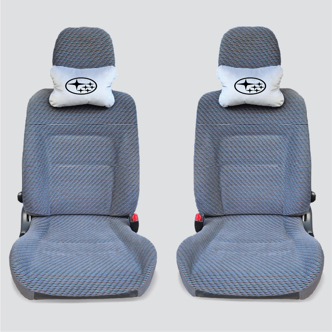 Χειροποίητα μαξιλάρια κεφαλιού SUBARU - γκρι σουέτ