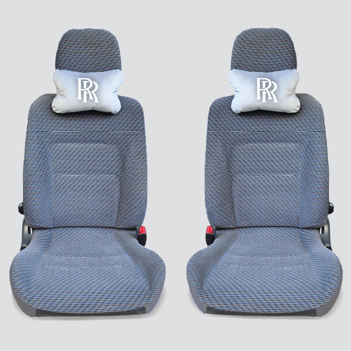 Χειροποίητα μαξιλάρια κεφαλιού ROLLS-ROYCE - γκρι σουέτ