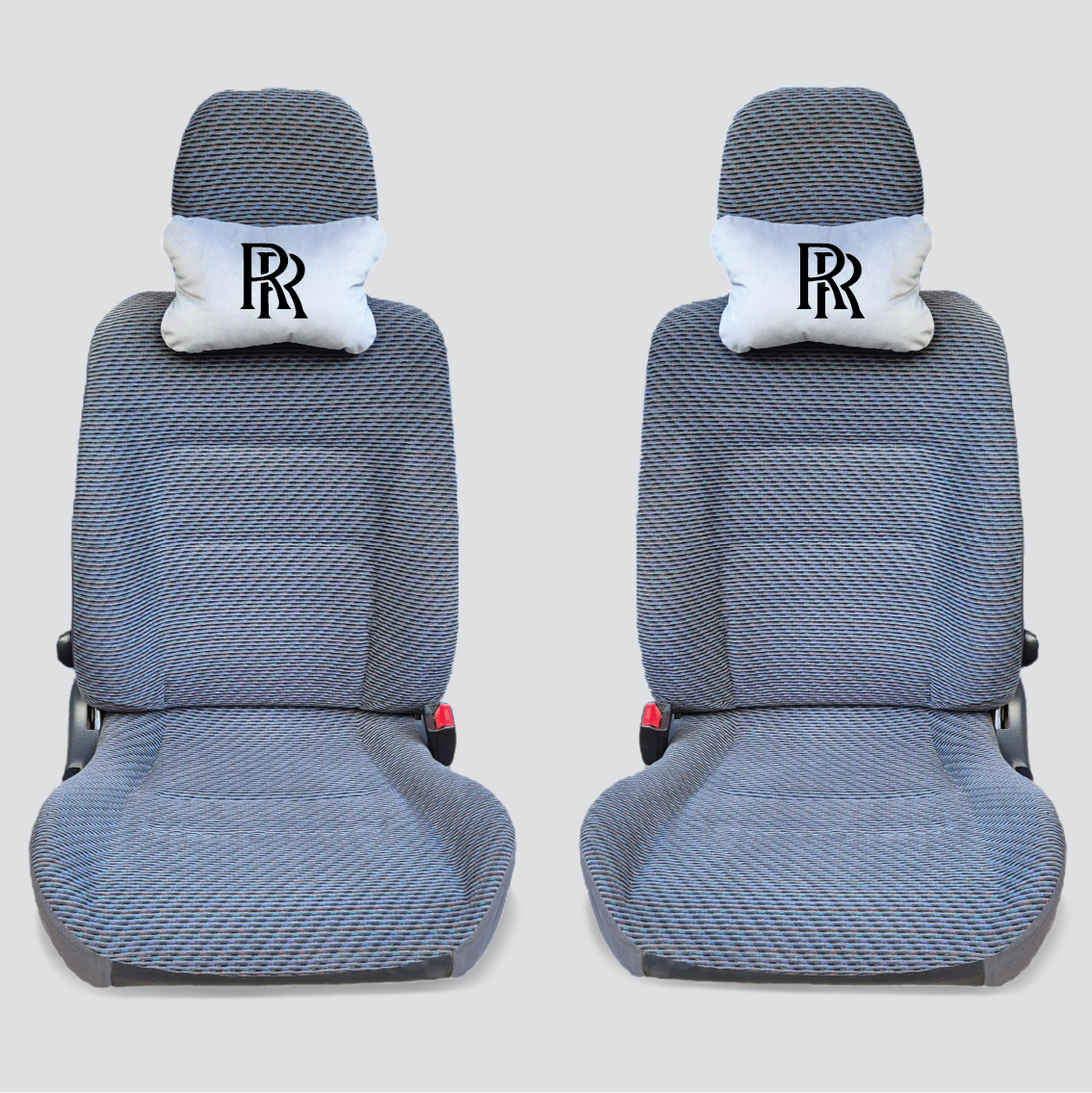 Χειροποίητα μαξιλάρια κεφαλιού ROLLS-ROYCE - γκρι σουέτ