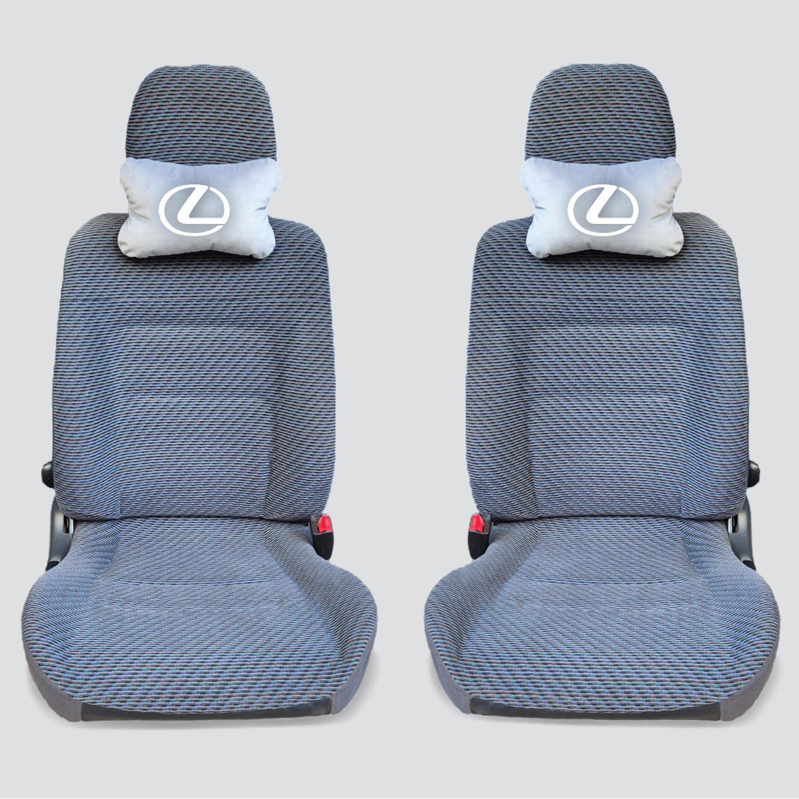 Χειροποίητα μαξιλάρια κεφαλιού LEXUS - γκρι σουέτ