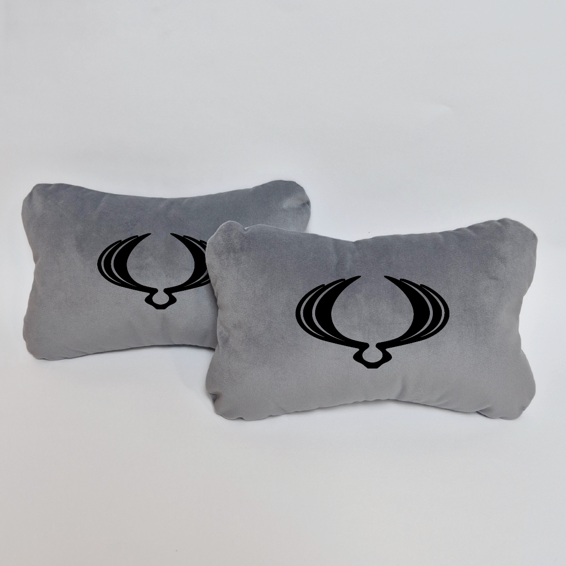 Χειροποίητα μαξιλάρια κεφαλιού SSANGYONG - γκρι σουέτ