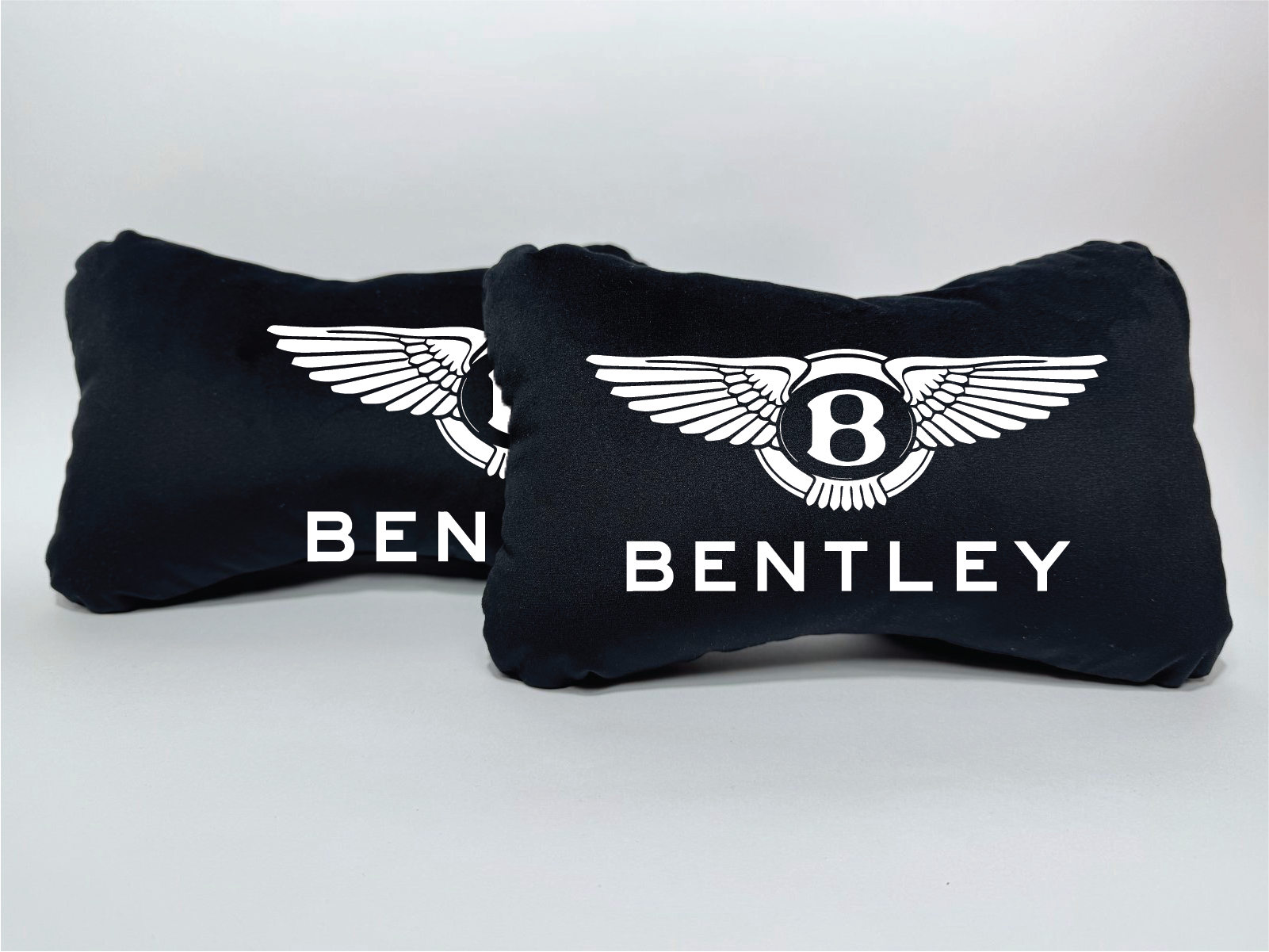 Χειροποίητα μαξιλάρια κεφαλιού BENTLEY - μαύρο σουέτ