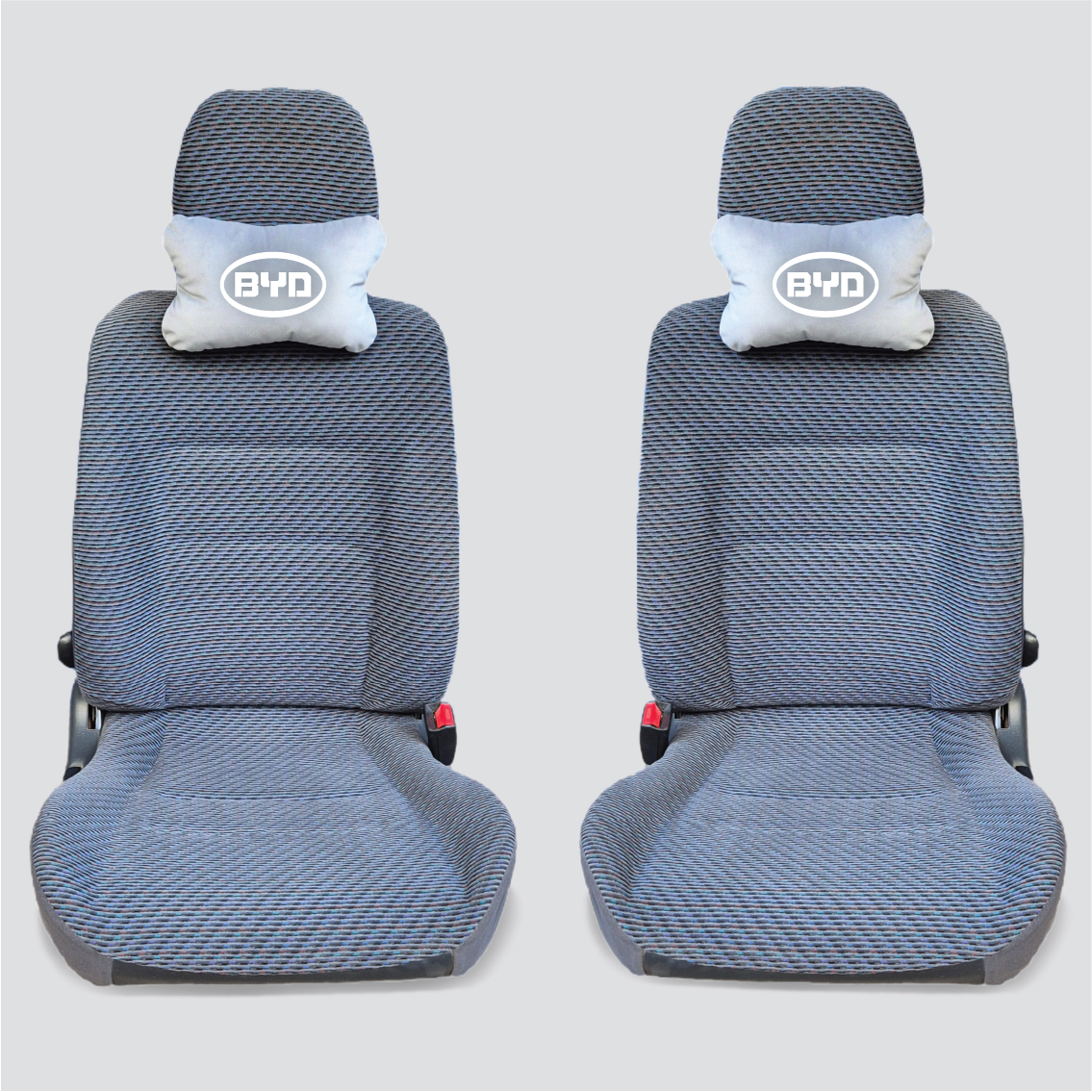 Χειροποίητα μαξιλάρια κεφαλιού BYD - γκρι σουέτ