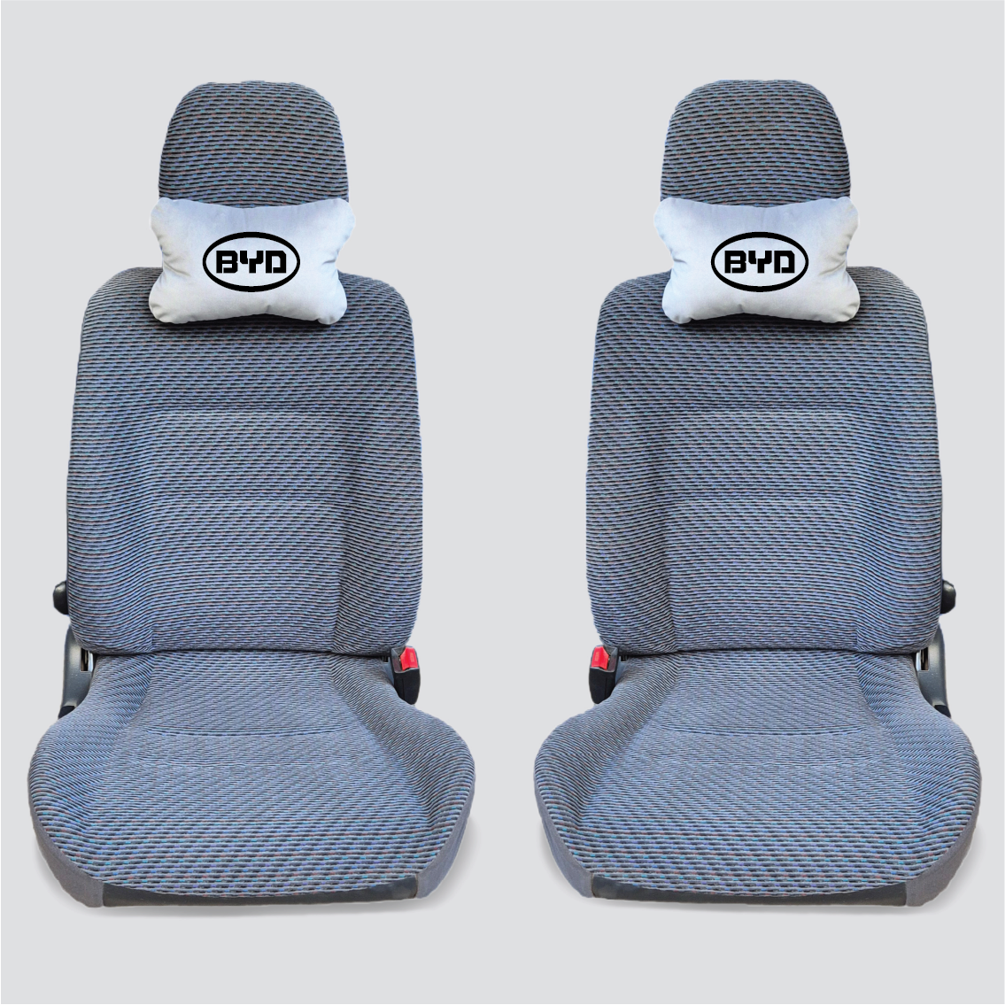 Χειροποίητα μαξιλάρια κεφαλιού BYD - γκρι σουέτ