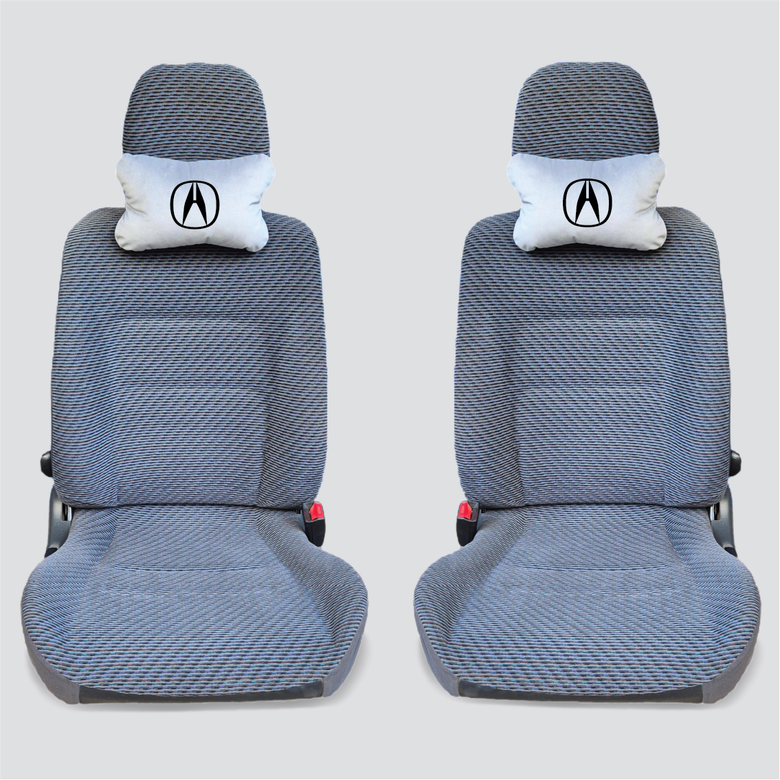 Χειροποίητα μαξιλάρια κεφαλιού ACURA - γκρι σουέτ