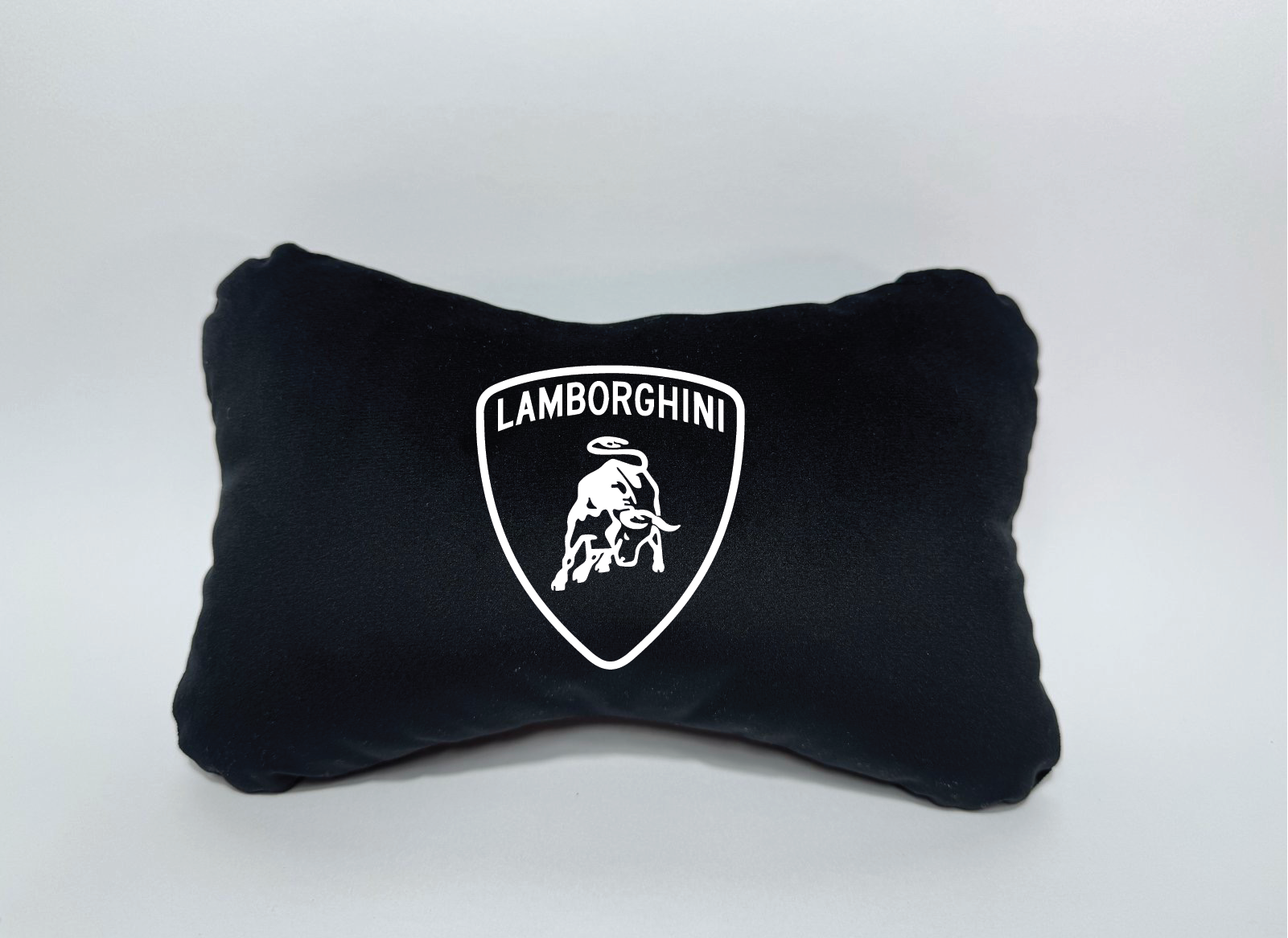 Χειροποίητα μαξιλάρια κεφαλιού LAMBORGHINI - μαύρο σουέτ