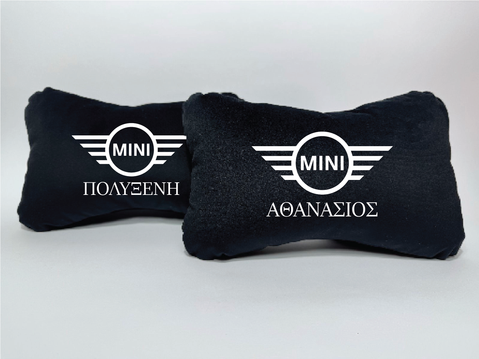 Χειροποίητα μαξιλάρια κεφαλιού MINI - μαύρο σουέτ