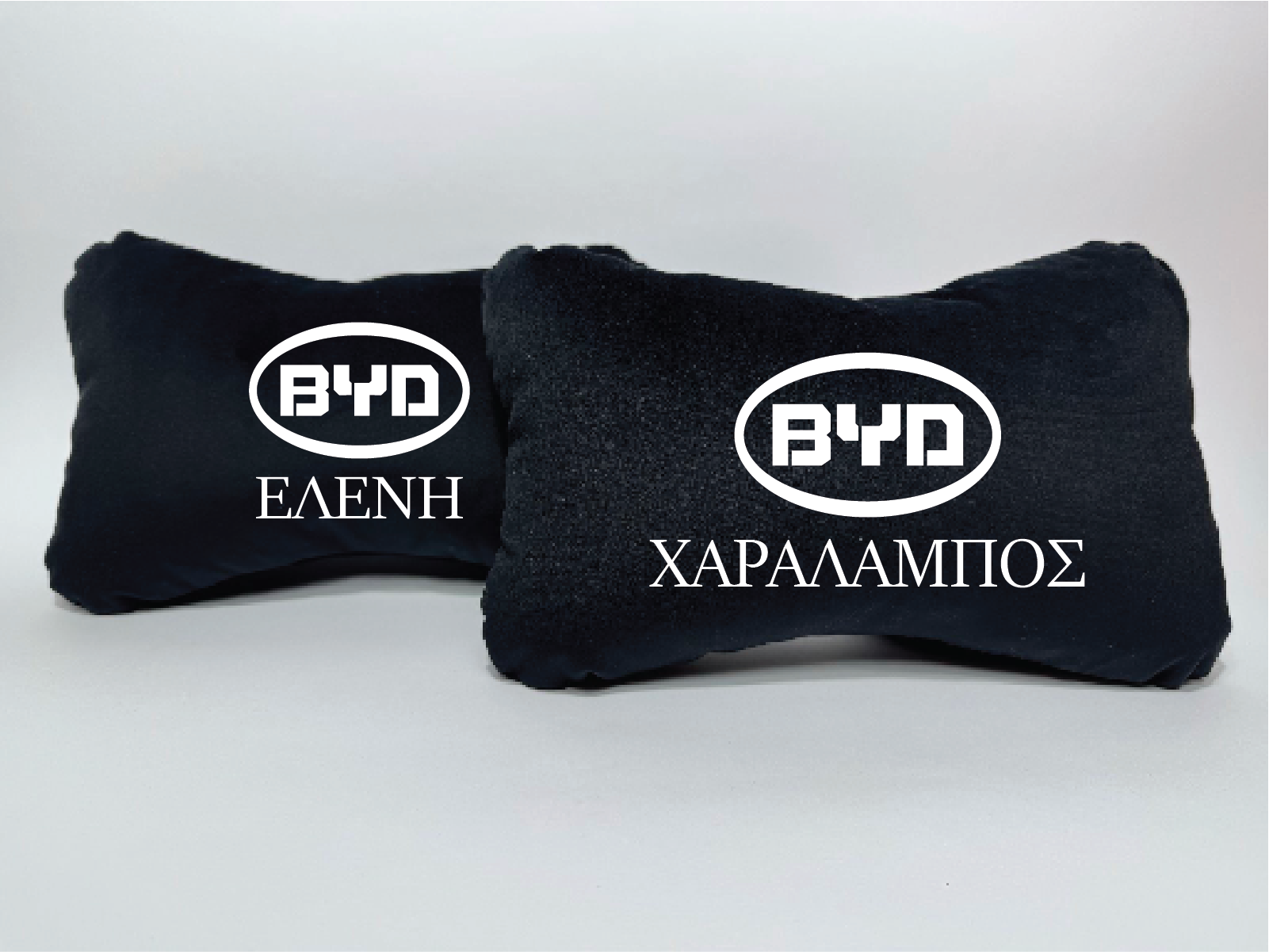 Χειροποίητα μαξιλάρια κεφαλιού BYD - μαύρο σουέτ