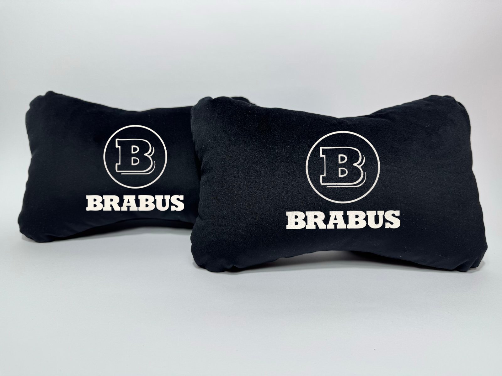 Χειροποίητα μαξιλάρια κεφαλιού BRABUS - μαύρο σουέτ