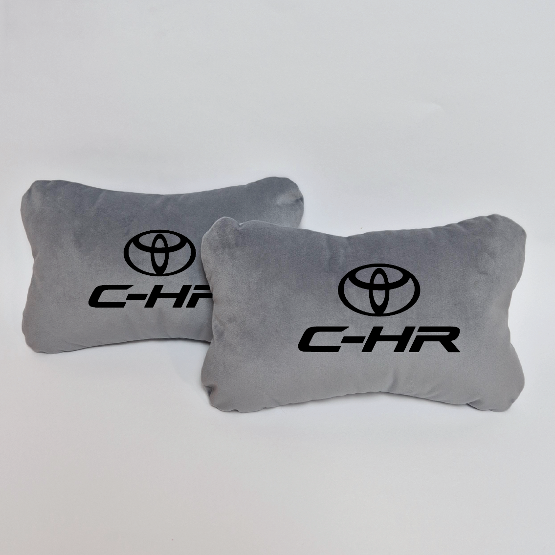 Χειροποίητα μαξιλάρια κεφαλιού TOYOTA C-HR - γκρι σουέτ