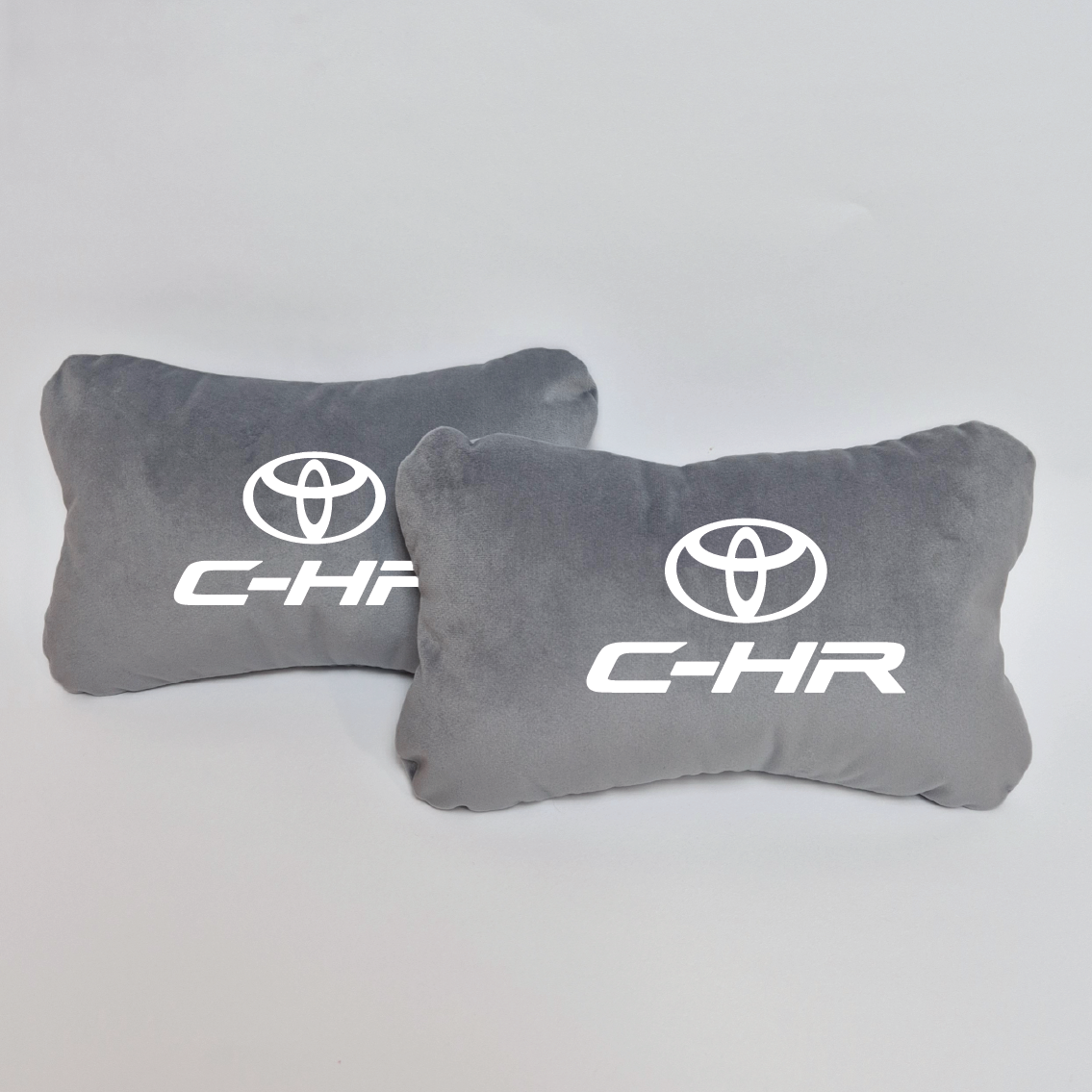 Χειροποίητα μαξιλάρια κεφαλιού TOYOTA C-HR - γκρι σουέτ