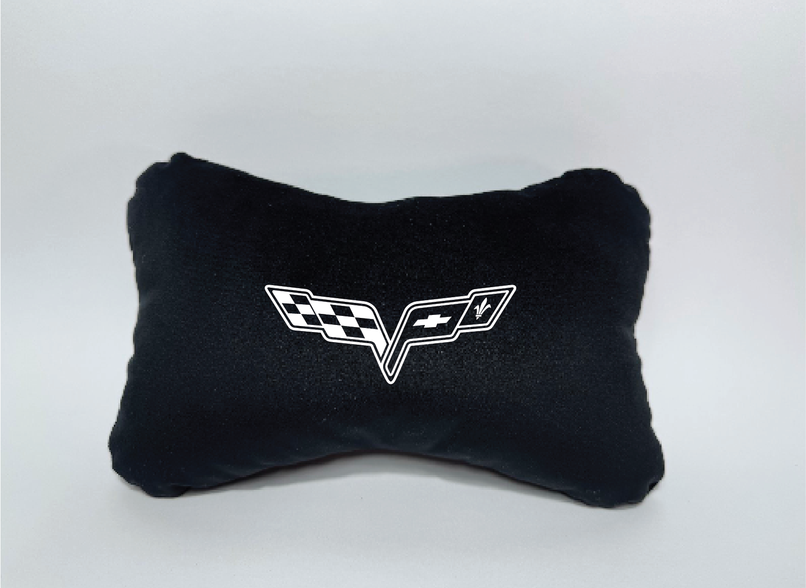 Χειροποίητα μαξιλάρια κεφαλιού CHEVROLET CORVETTE - μαύρο σουέτ